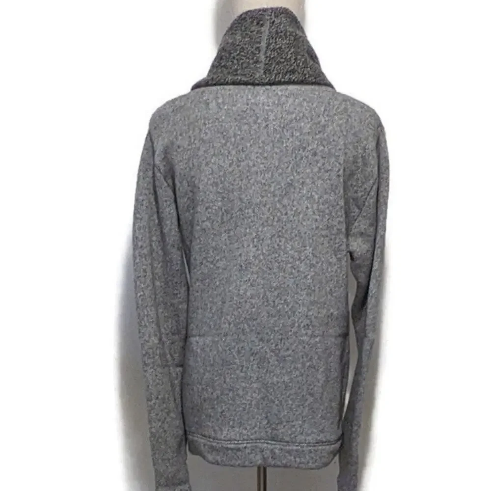 J.Crew Gray Wool Cowl Neck Pullover Sweater Casual Fall Winter Long Sleeve M